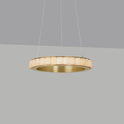 Almira Alabaster Halo Ring LED Chandelier