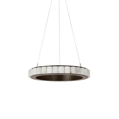 Almira Alabaster Halo Ring LED Chandelier