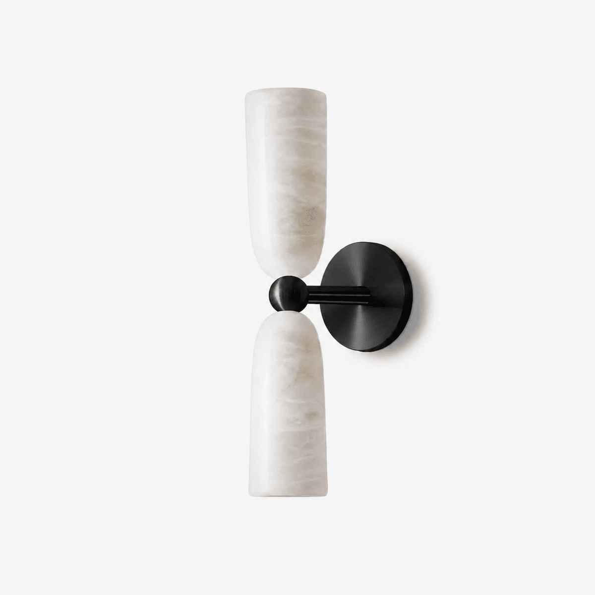 Alvane Double Bell Alabaster Wall Sconce