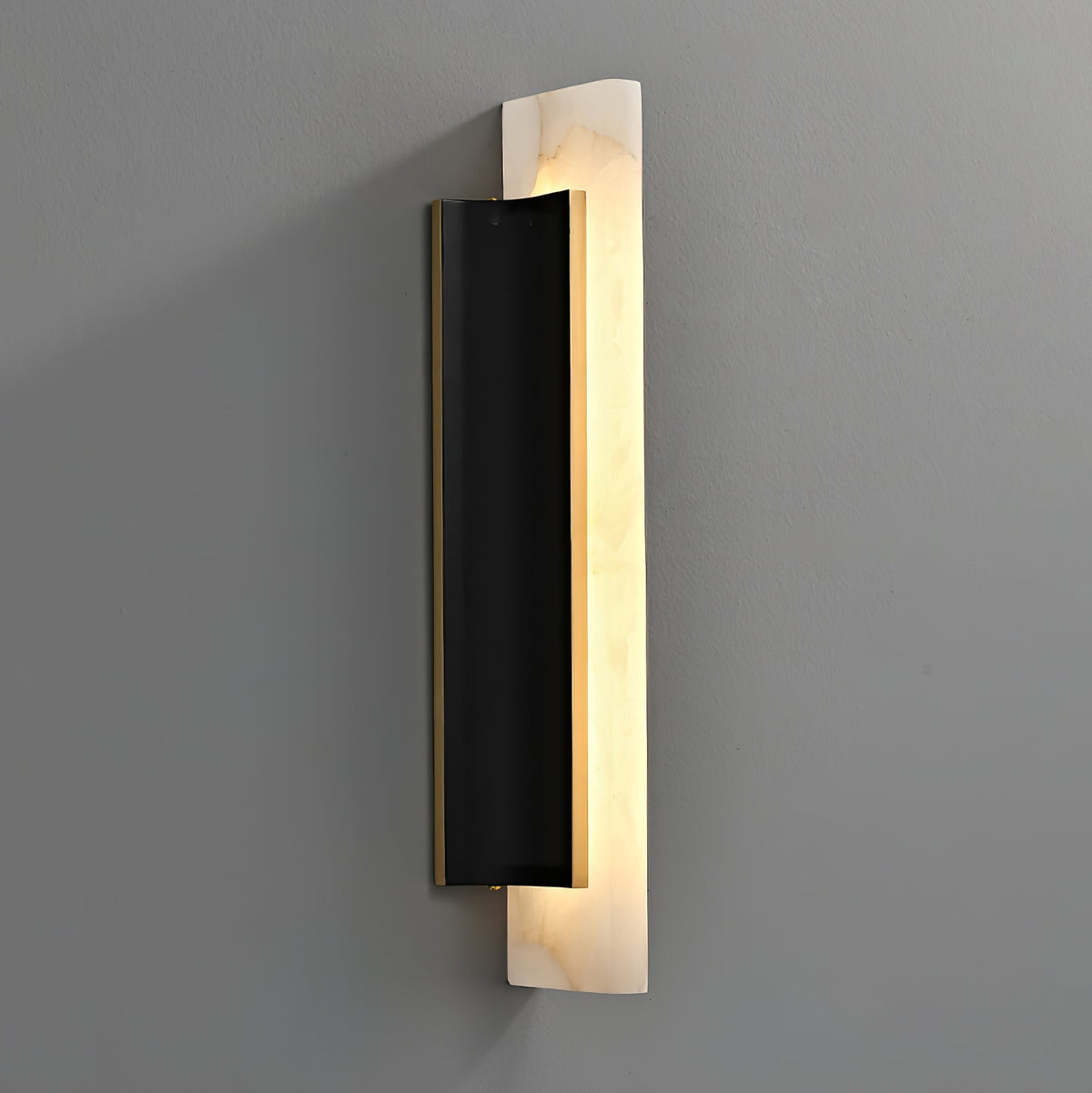 Amelie Black Blade Alabaster LED Wall Sconce