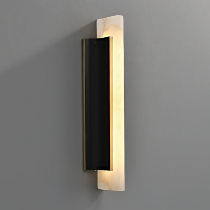 Amelie Black Blade Alabaster LED Wall Sconce