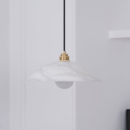Dahlia Alabaster Dome Pendant Light