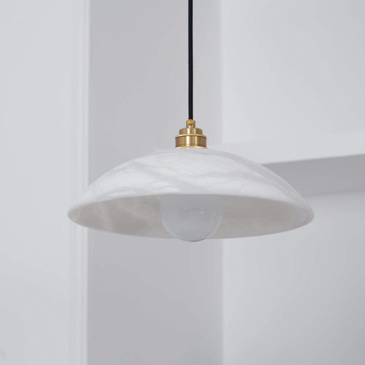 Dahlia Alabaster Dome Pendant Light