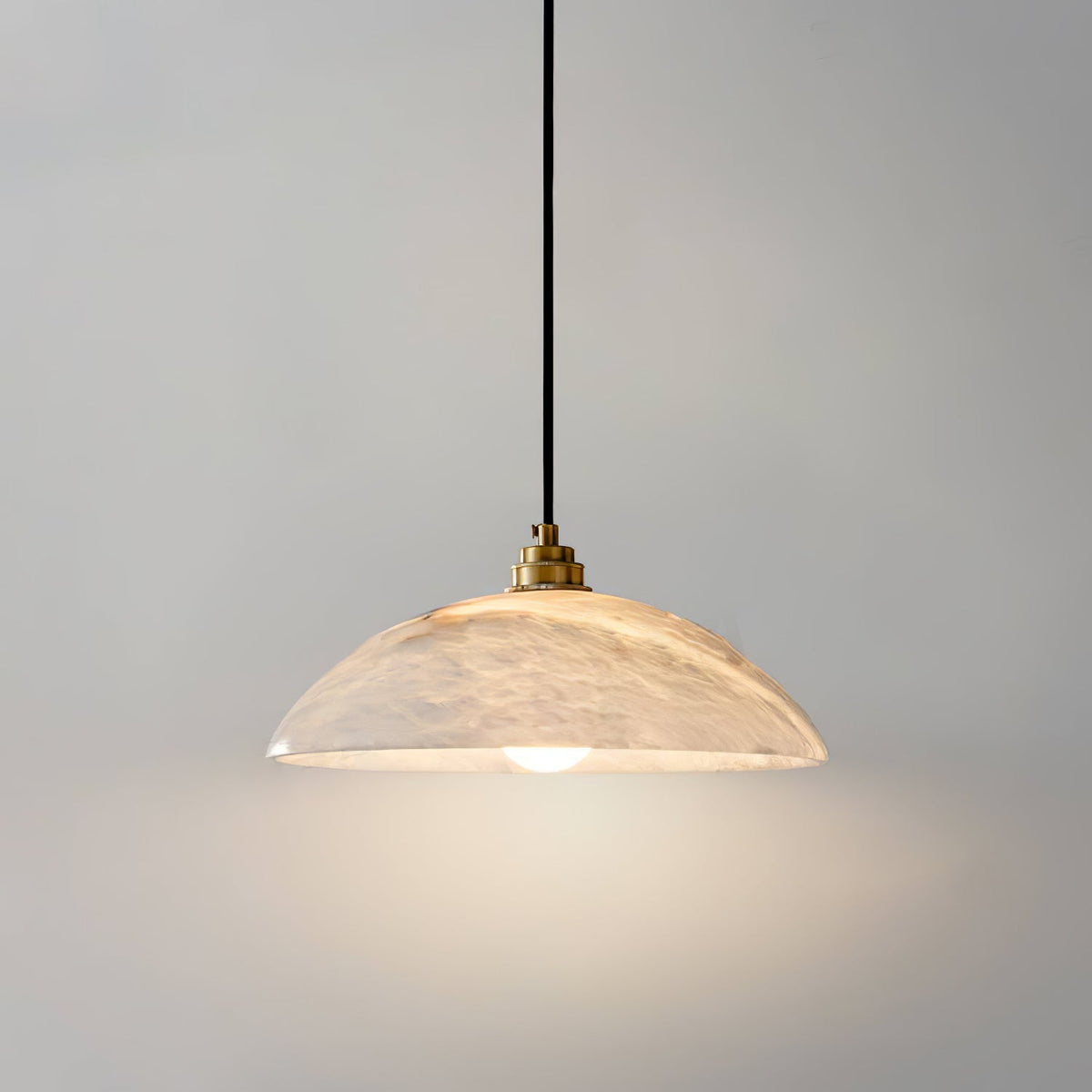Dahlia Alabaster Dome Pendant Light