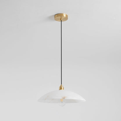 Dahlia Alabaster Dome Pendant Light