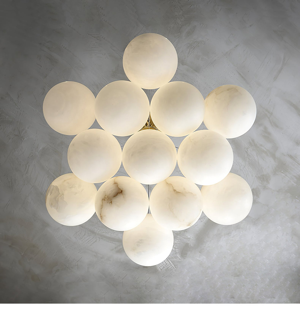 Alix Alabaster Ball Cluster Chandelier