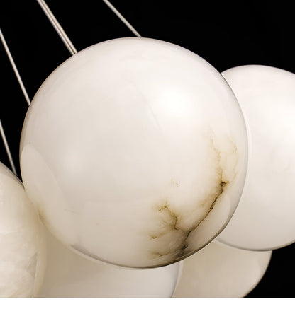 Alix Alabaster Ball Cluster Chandelier
