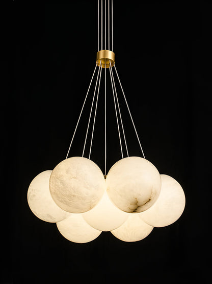 Alix Alabaster Ball Cluster Chandelier