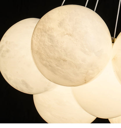 Alix Alabaster Ball Cluster Chandelier