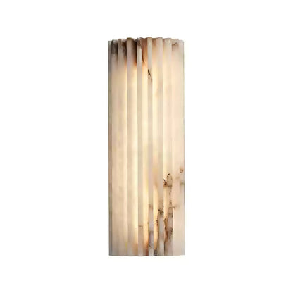 Vianney Ribbed Alabaster LED Wall Sconce