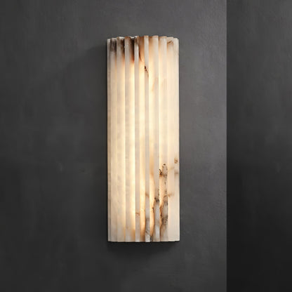 Alvia Genuine Alabaster Dimmable LED Wall Sconce