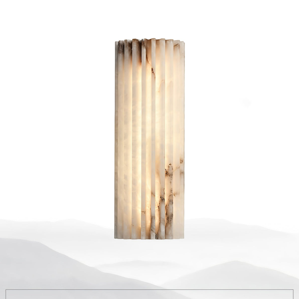 Alvia Genuine Alabaster Dimmable LED Wall Sconce