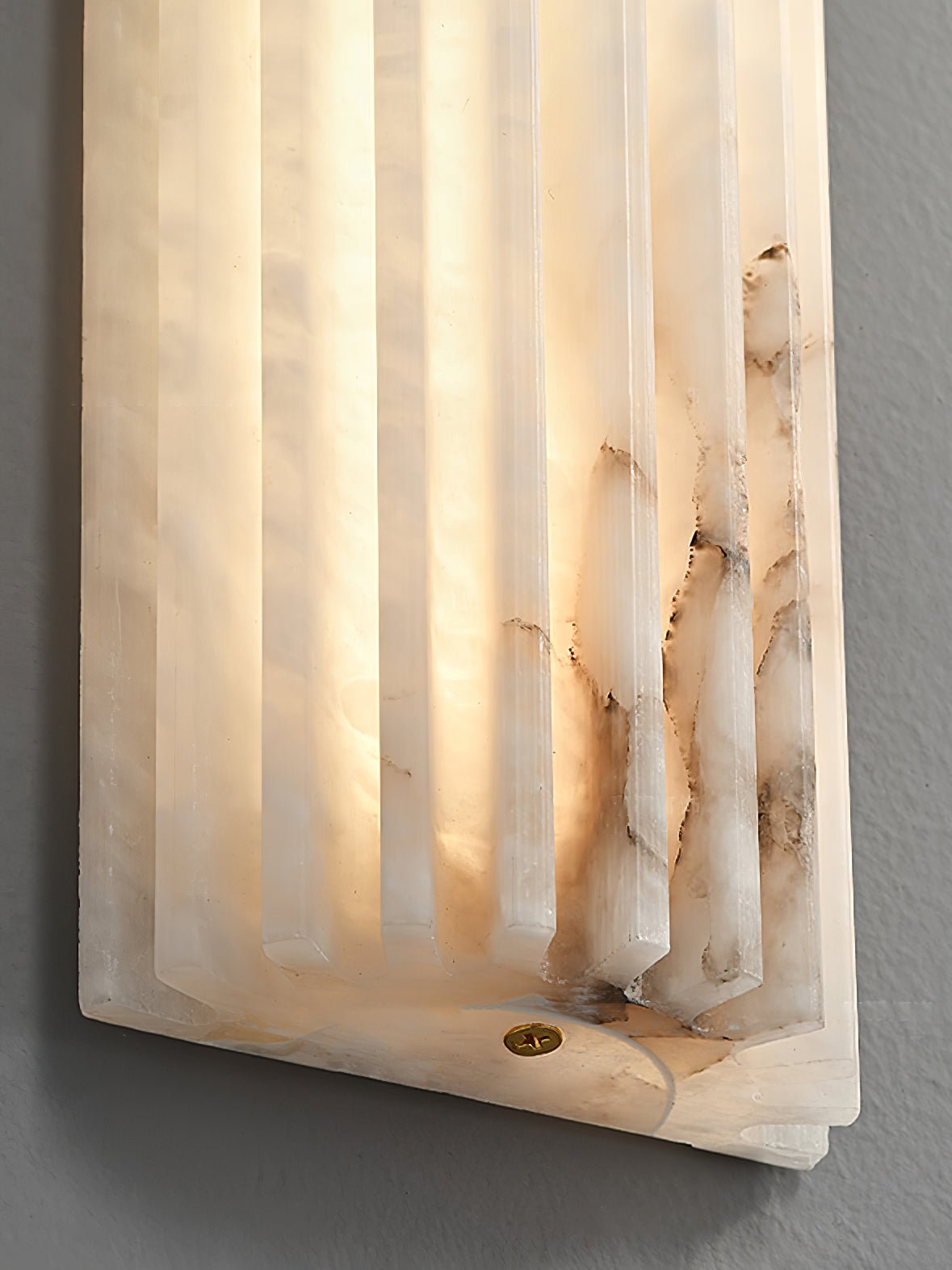 Alvia Genuine Alabaster Dimmable LED Wall Sconce