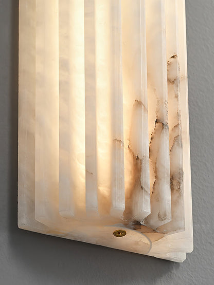 Alvia Genuine Alabaster Dimmable LED Wall Sconce