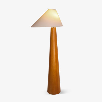 Ursule Organic Wood Floor Lamp with Linen Shade