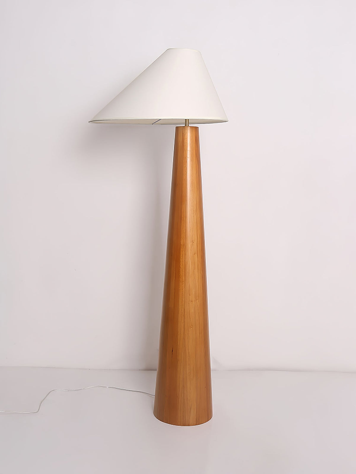 Ursule Organic Wood Floor Lamp with Linen Shade