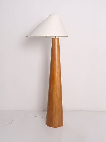Ursule Organic Wood Floor Lamp with Linen Shade