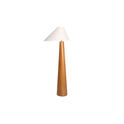 Ursule Organic Wood Floor Lamp with Linen Shade