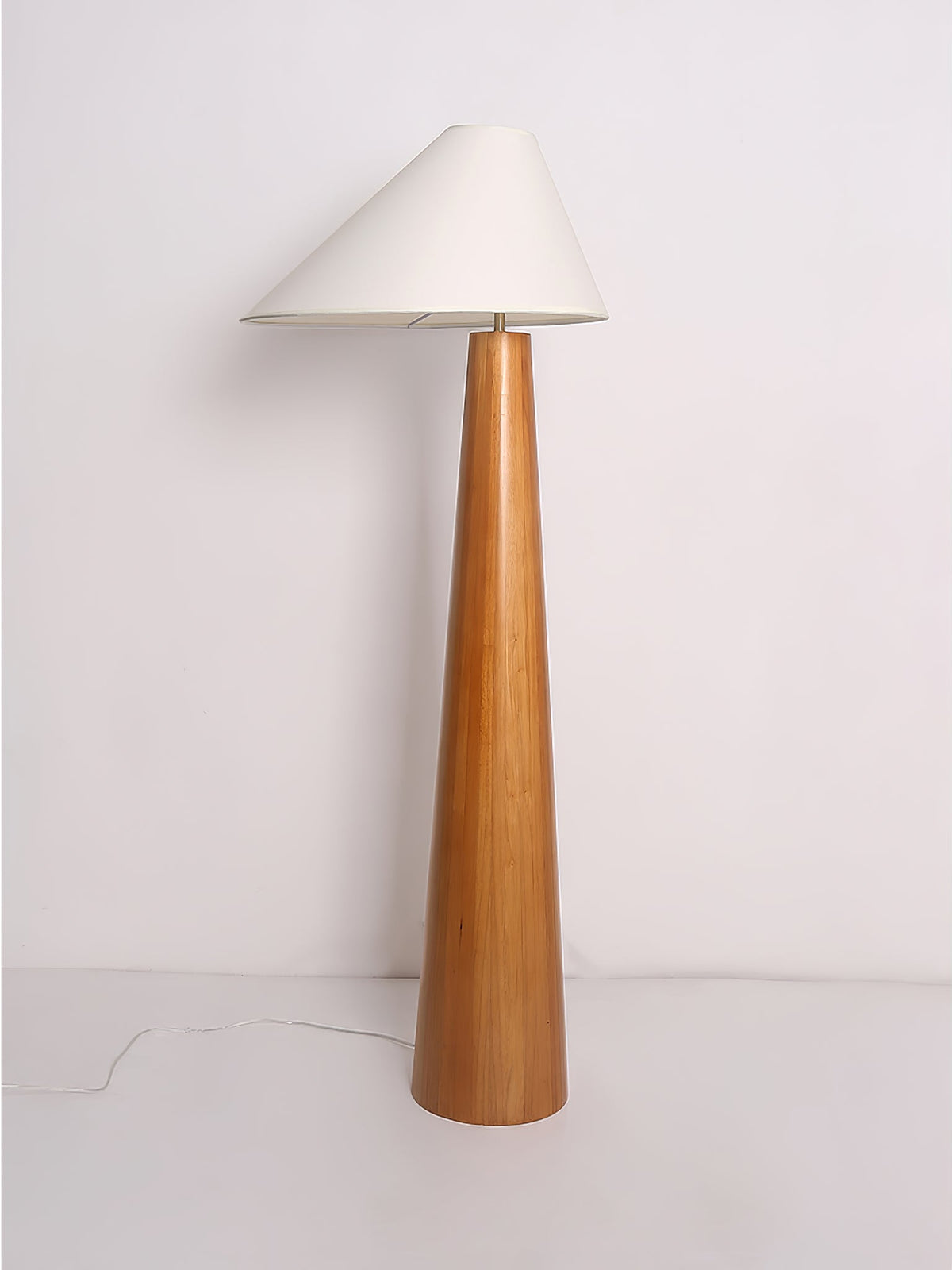 Ursule Organic Wood Floor Lamp with Linen Shade
