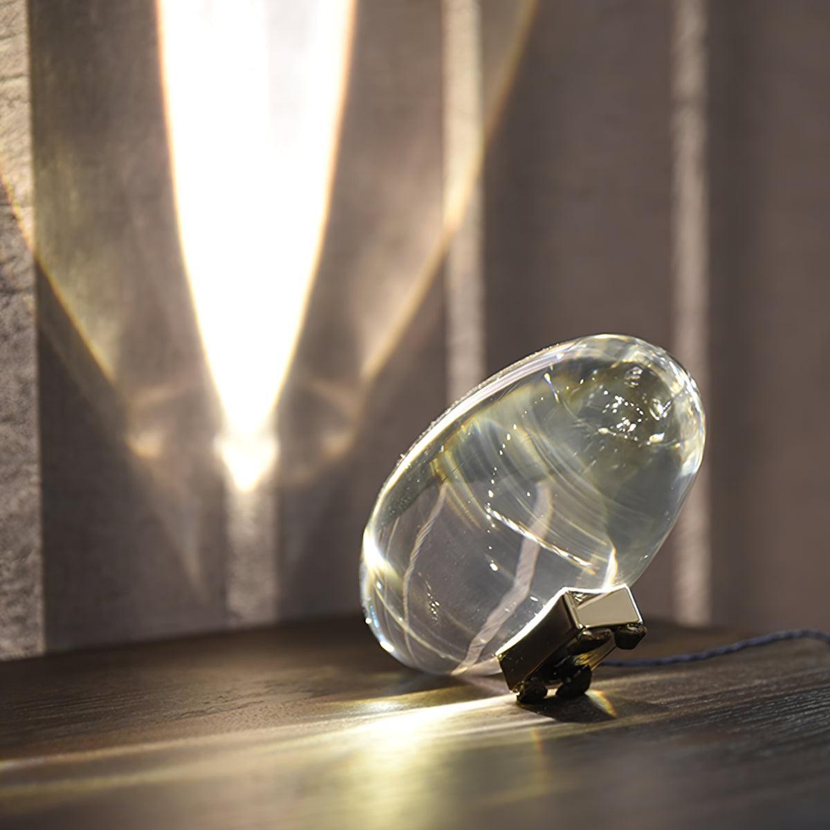 Atman Crystal Glass LED Table Lamp