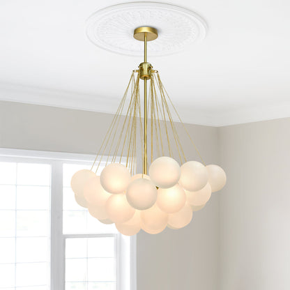 Bulle Frosted Glass Bubble Chandelier
