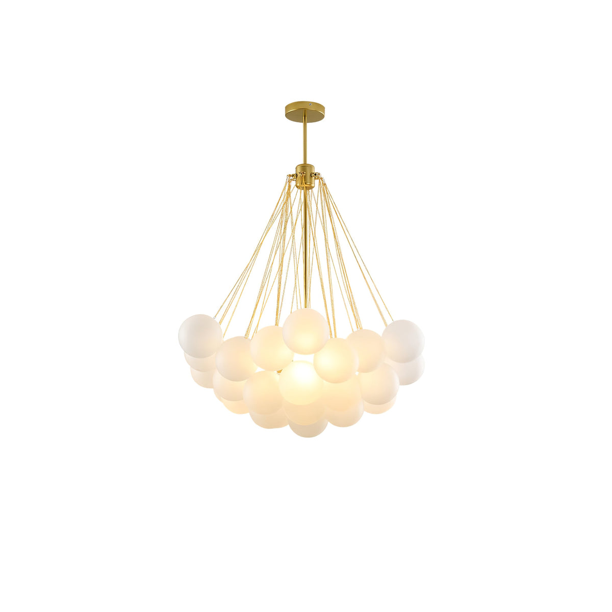 Bulle Frosted Glass Bubble Chandelier