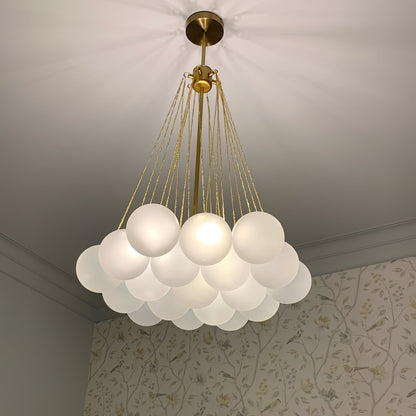 Bulle Frosted Glass Bubble Chandelier
