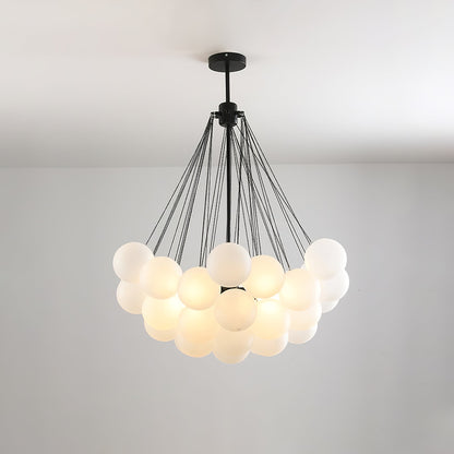 Bulle Frosted Glass Bubble Chandelier