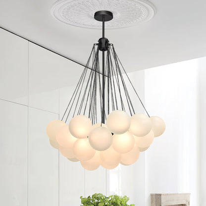 Bulle Frosted Glass Bubble Chandelier