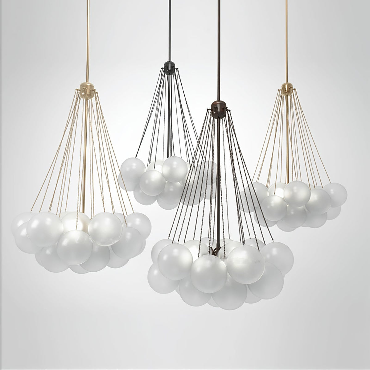 Bulle Frosted Glass Bubble Chandelier