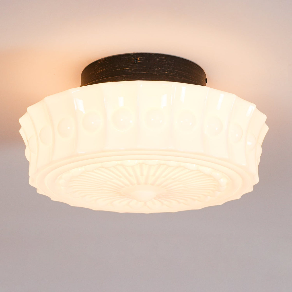 Hartwell Glass Flush Mount Ceiling Light