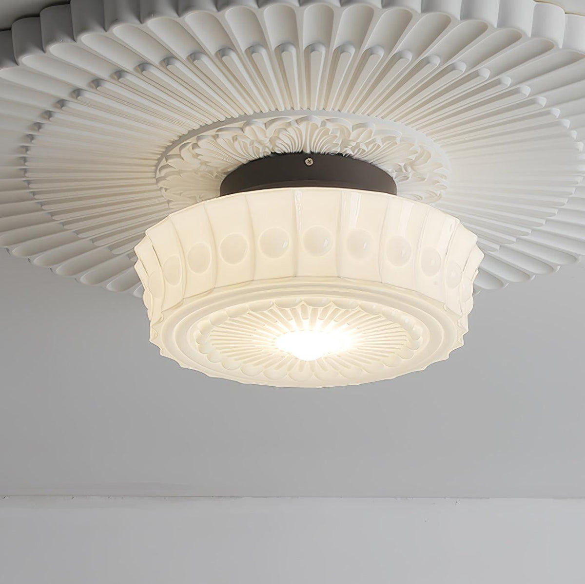 Hartwell Glass Flush Mount Ceiling Light