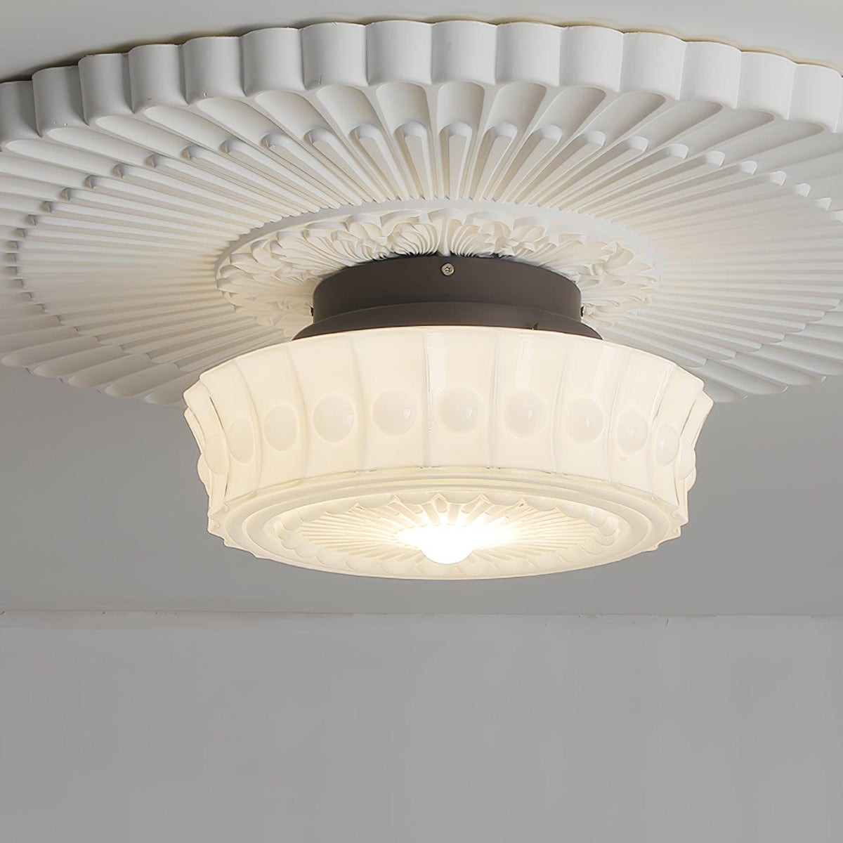 Hartwell Glass Flush Mount Ceiling Light
