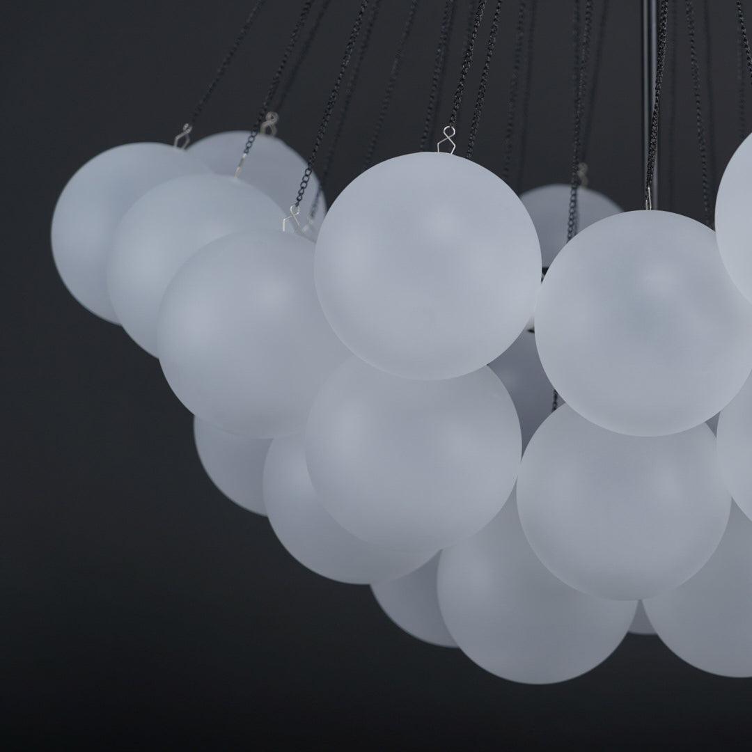 Bulle Frosted Glass Bubble Chandelier
