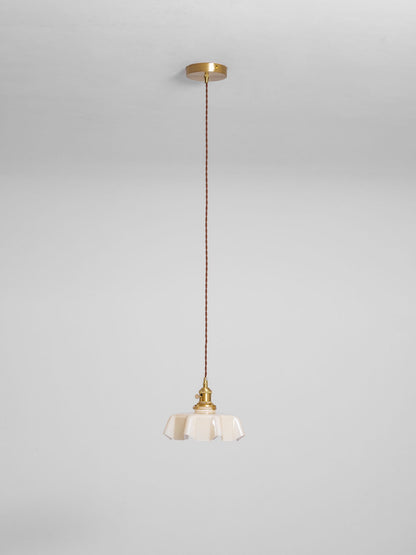 Hyacinth Pleated Glass Pendant Light