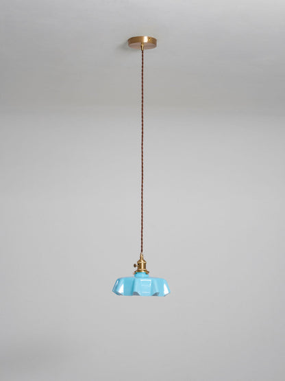 Hyacinth Pleated Glass Pendant Light