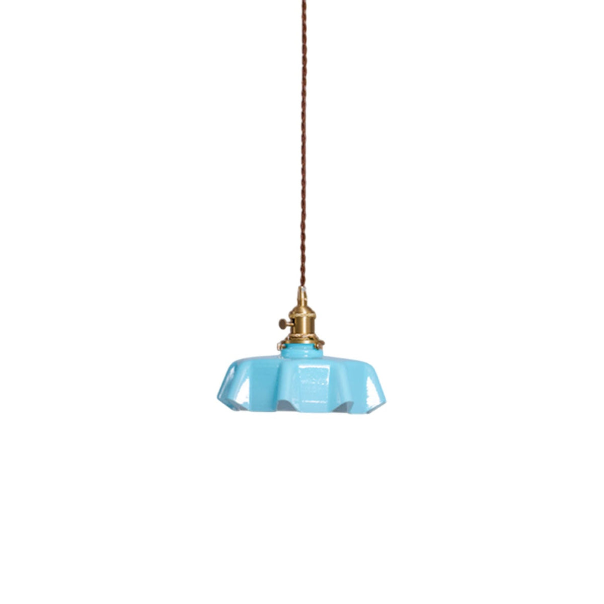 Hyacinth Pleated Glass Pendant Light