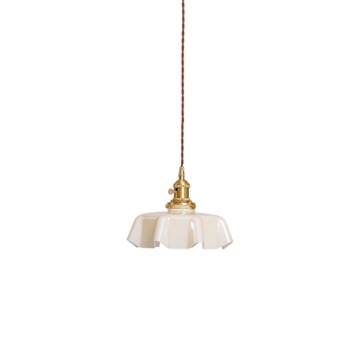 Hyacinth Pleated Glass Pendant Light