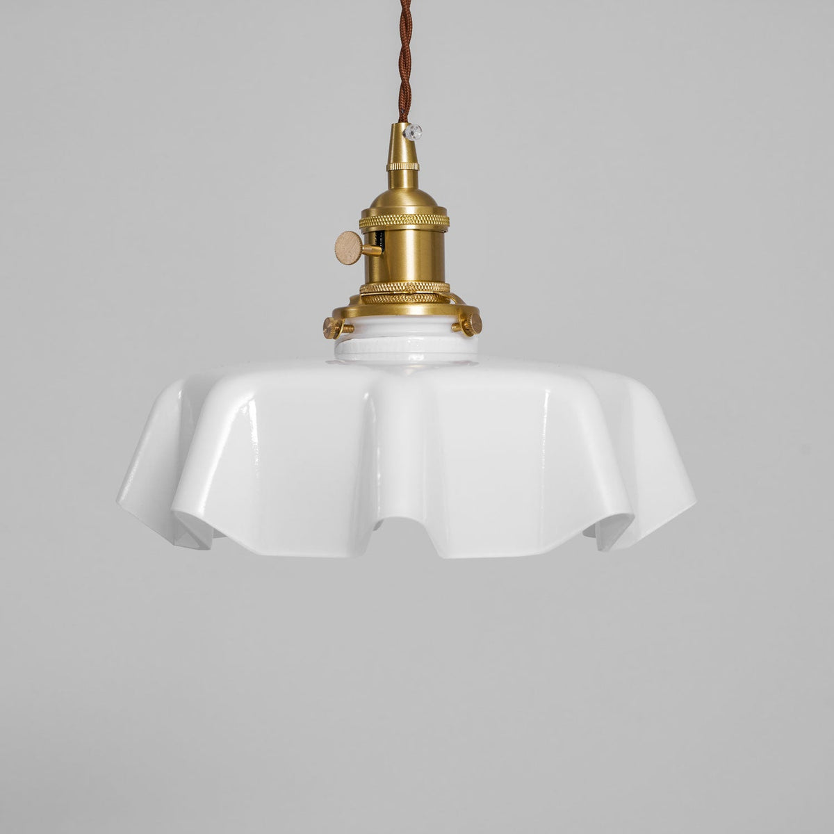Hyacinth Pleated Glass Pendant Light