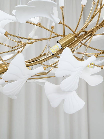 Horizon Ceramic Ginkgo Leaf Chandelier