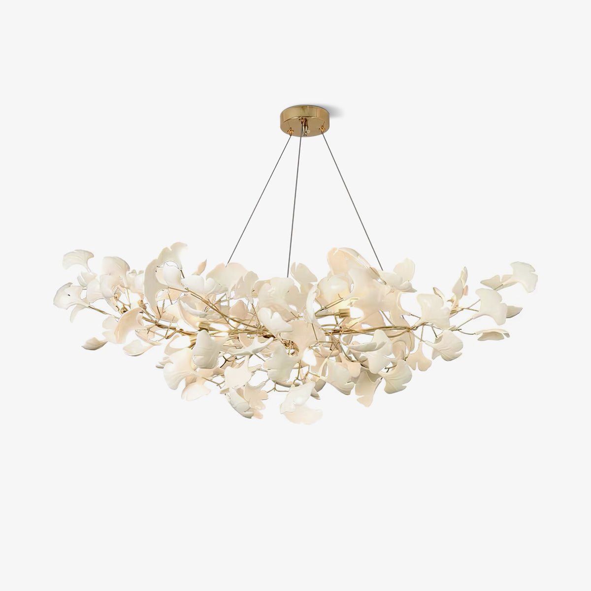 Horizon Ceramic Ginkgo Leaf Chandelier