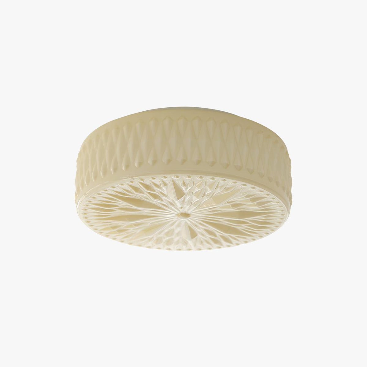 Celestine Glass Drum LED Flush Mount Ceiling Light