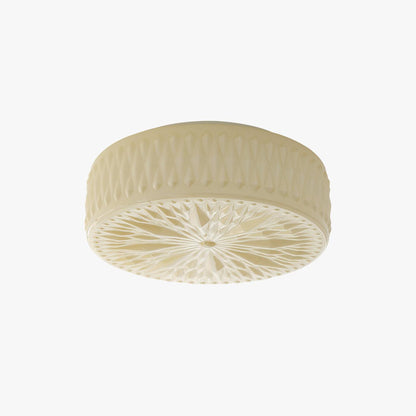 Celestine Glass Drum LED Flush Mount Ceiling Light