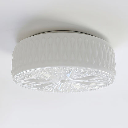 Celestine Glass Drum LED Flush Mount Ceiling Light