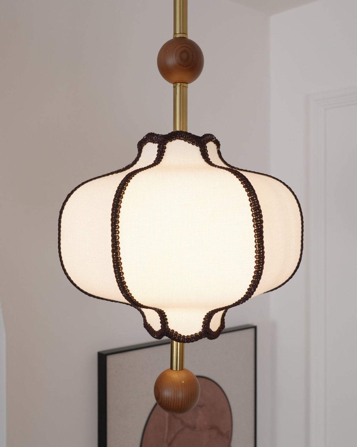 Yuki Fabric Lantern Pendant Light