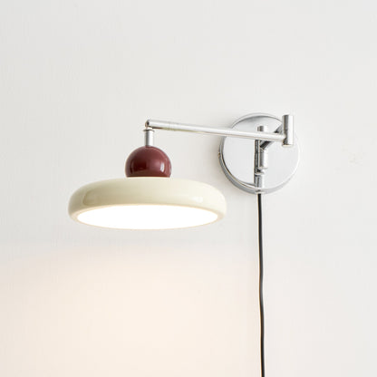 Lola Plug In Disc Wall Light