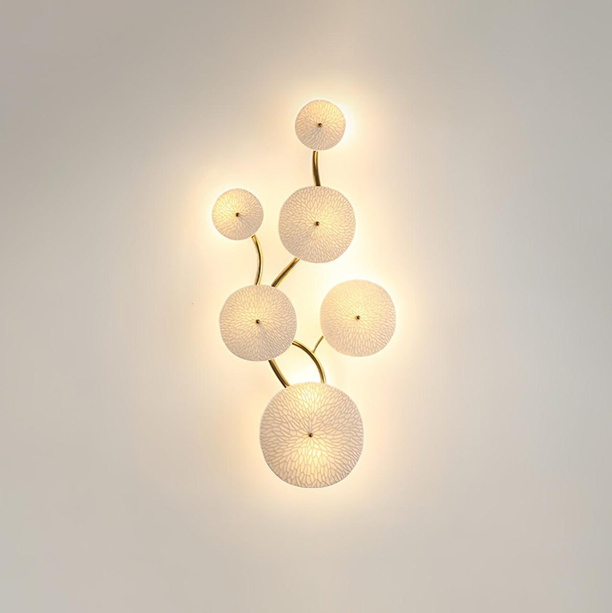 Florin Ceramic Petal Wall Sconce