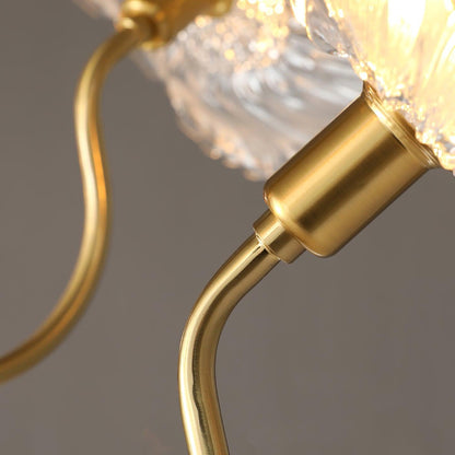 Ulani Lotus Leaf Glass Chandelier