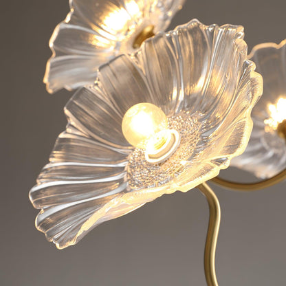 Ulani Lotus Leaf Glass Chandelier