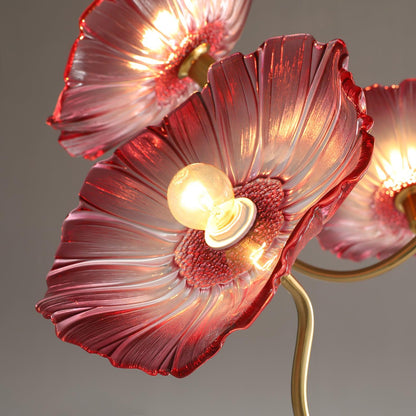 Ulani Lotus Leaf Glass Chandelier